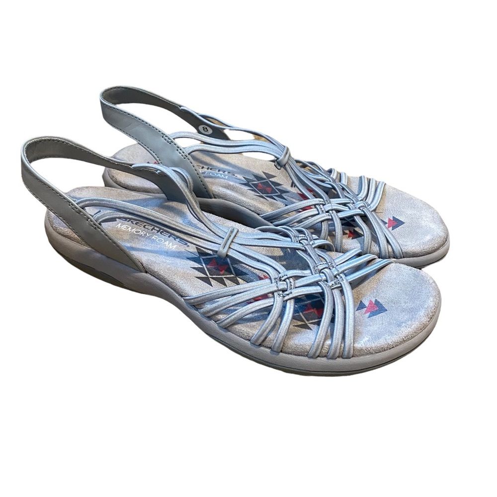 Sketchers Women’s Reggae Slim Stretch Memory Foam Sandals